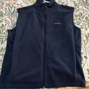 Columbia Men's Dark Blue Fleece Vest